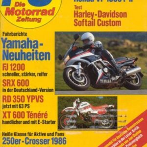 PS 2/1986 – Fahrbericht Yamaha FJ 1200 , Dauertest Honda VF 1000 F II
