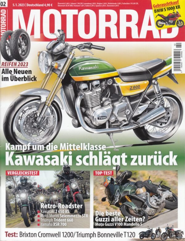 02 MOTORRAD 02/2023 – Top-Test Moto Guzzi V100 Mandello S