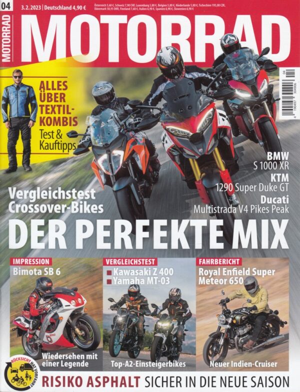 MOTORRAD 04/2023 – Vergleich Kawasaki Z 400 vs. Yamaha MT-03