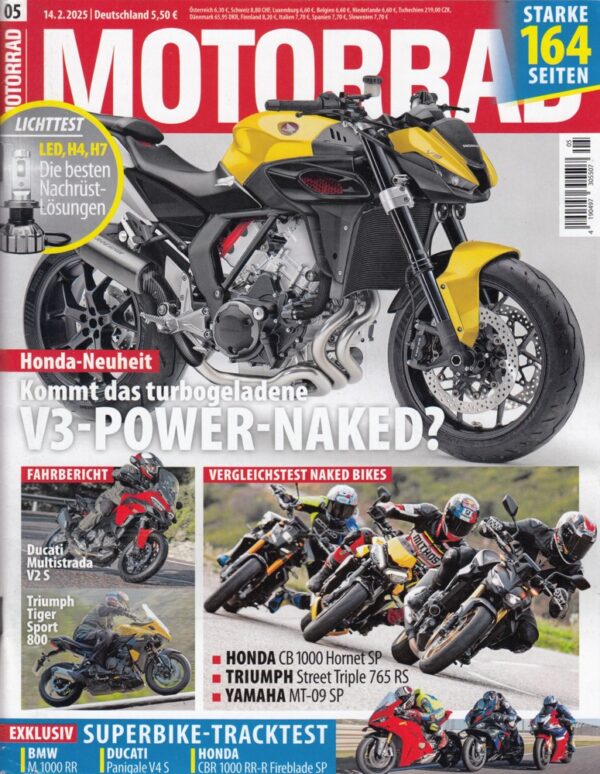 05 MOTORRAD 05/2025 – Fahrberichte Ducati Multistrada V2 S, Triumph Tiger Sport 800