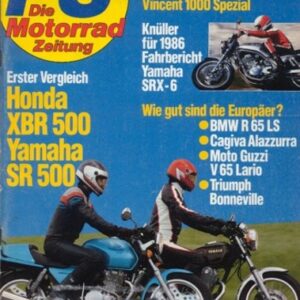 PS 6/1985 – Honda XBR 500 vs. YAMAHA SR 500, Fahrbericht YAMAHA SRX-6