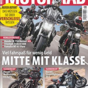 MOTORRAD 08/2023 – Honda CB 750 Hornet vs. Triumph Trident 660