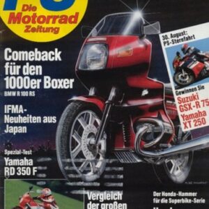 PS 9/1986 – BMW K 100 RS im Vergleich, Spezial-Test Yamaha RD 350 F