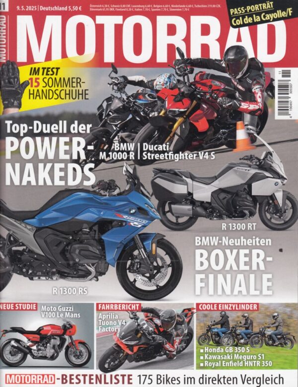 11 MOTORRAD 11/2025 – Vergleich BMW M 1000 R vs. Ducati Streetfighter V4 S