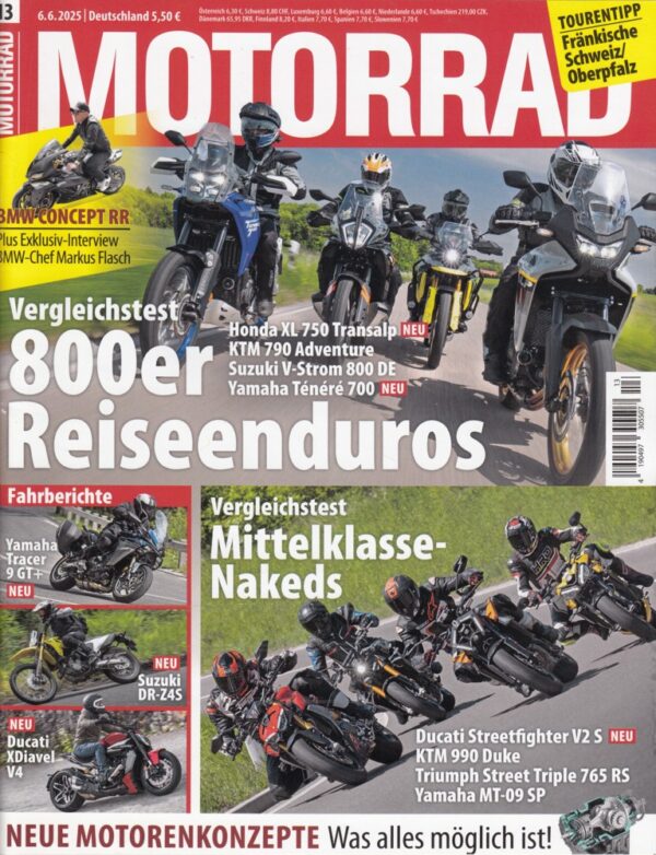 13 MOTORRAD 13/2025 – Ducati Streetfighter V2 S im Vergleich und Leser-Test