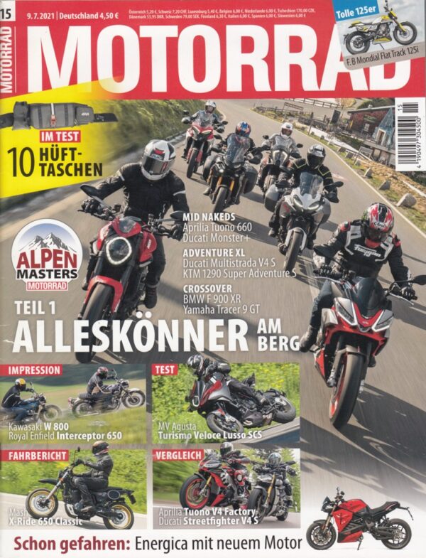 MOTORRAD 15/2021 – Yamaha Tracer 9 GT, Voge 500 DS vs. Honda CB 500 X