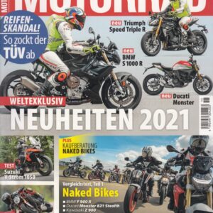 MOTORRAD 15/2020 – Neuheiten 2021, Speed Triple R, BMW S 1000 R, Ducati Monster