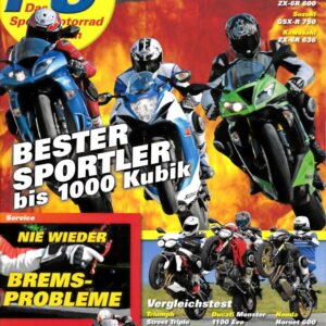 PS 1/2013 – Vergleich Kawasaki ZX-6R 600, Suzuki GSX-R 750, Kawasaki ZX-6R 636