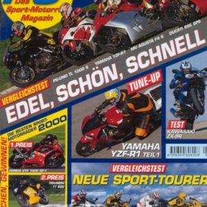 PS 2/2000 – Tune-Up Yamaha YZF-R1, Test Kawasaki ZX-9R Modelljahr 2000