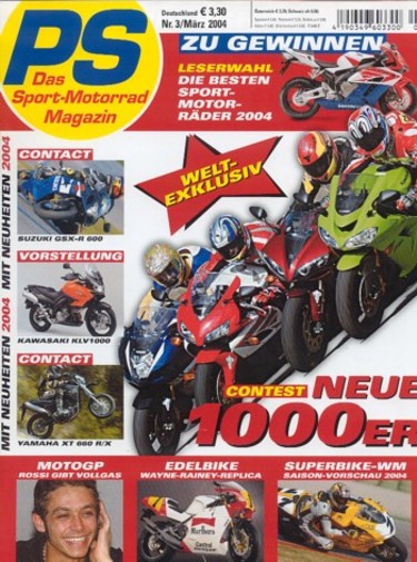 PS 3/2004 – Yamaha YZF-R1 vs. Honda CBR 1000 RR Fireblade und andere