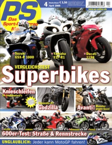 PS 4/2009 – Suzuki GSX-R 1000, Yamaha YZF-R1, Ducati 1198