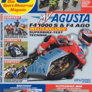 PS 4/2004 – MV Agusta F4 1000 S & F4 AGO, Suzuki GSX-R 750 (2004)