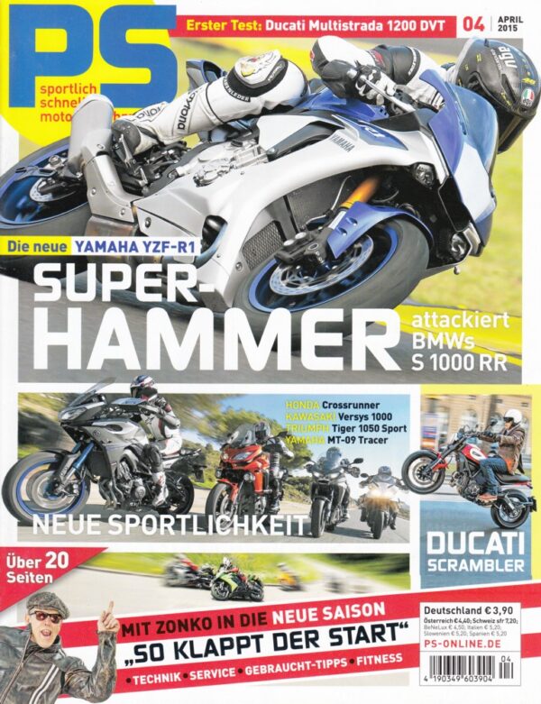 04 PS 4/2015 – Fahrberichte Yamaha YZF-R1; Ducati Multistrada 1200 DVT