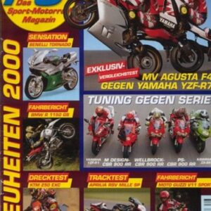 PS 8/1999 – Fahrbericht Moto Guzzi V11 Sport, Tracktest Aprilia RSV Mille SP