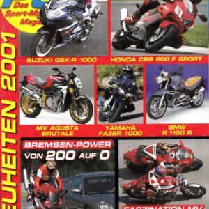 PS 10/2000 – Porsche 911 Turbo im großen Bremsen-Vergleichstest mit 11 Motorrädern