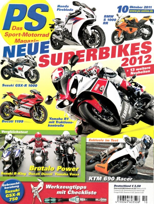 PS 10/2011 – Suzuki B-King vs. Ducati Diavel vs. Yamaha Vmax