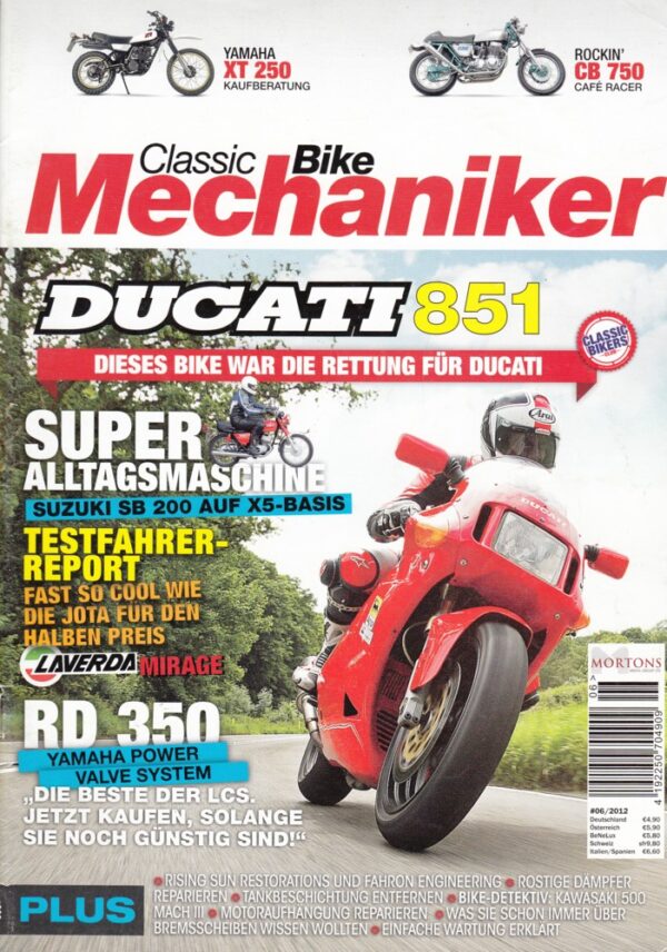 06 Classic Bike Mechaniker 6/2012 – Ducati 851, Yamaha RD 350 YPVS, Laverda Mirage 1200